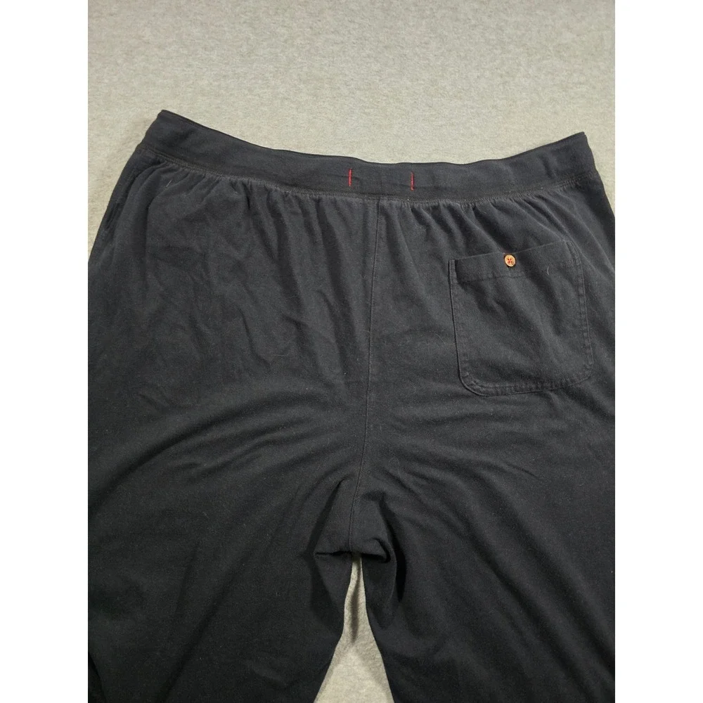 Tommy Bahama Mens XL Black Lounge Pajama Pants Drawstring Marlin Logo Sleepwear